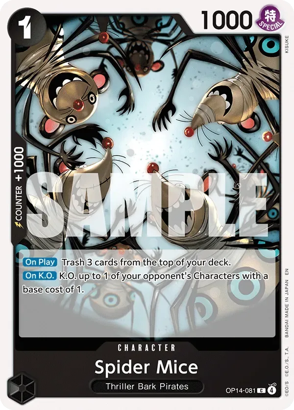 Spider Mice #OP14-081 The Azure Sea's Seven One Piece card