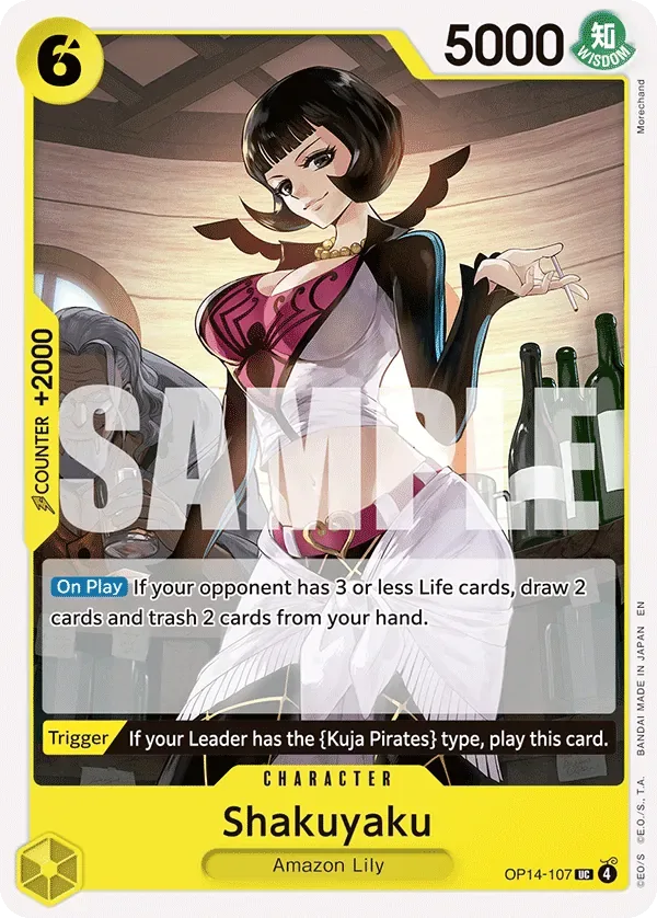Shakuyaku #OP14-107 The Azure Sea's Seven One Piece card