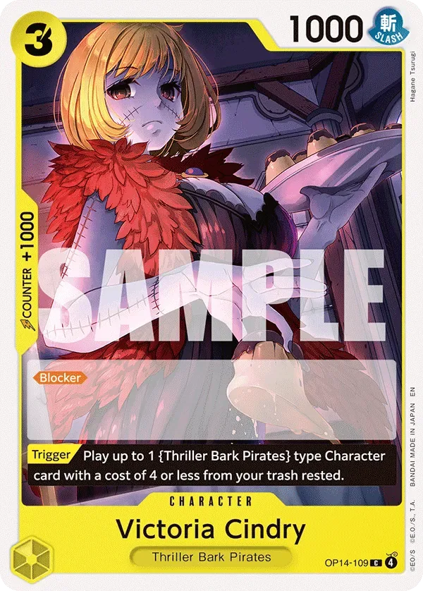Victoria Cindry #OP14-109 The Azure Sea's Seven One Piece card