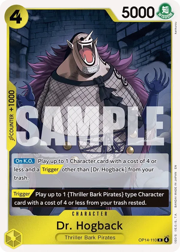 Dr. Hogback #OP14-110 The Azure Sea's Seven One Piece card