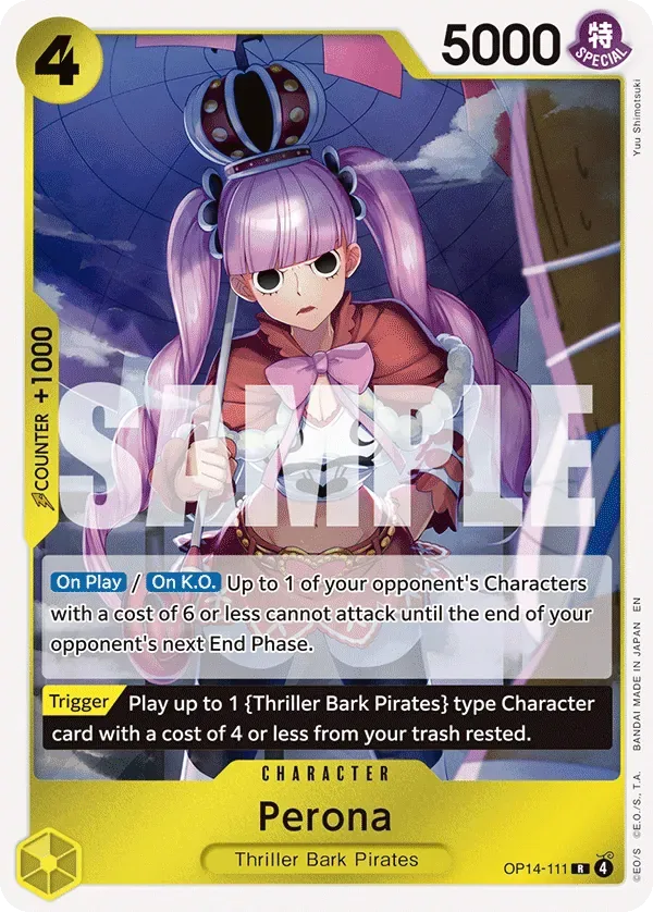 Perona #OP14-111 The Azure Sea's Seven One Piece card