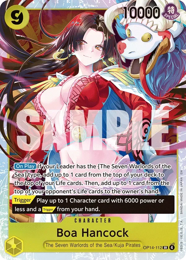 Boa Hancock #OP14-112 The Azure Sea's Seven One Piece card