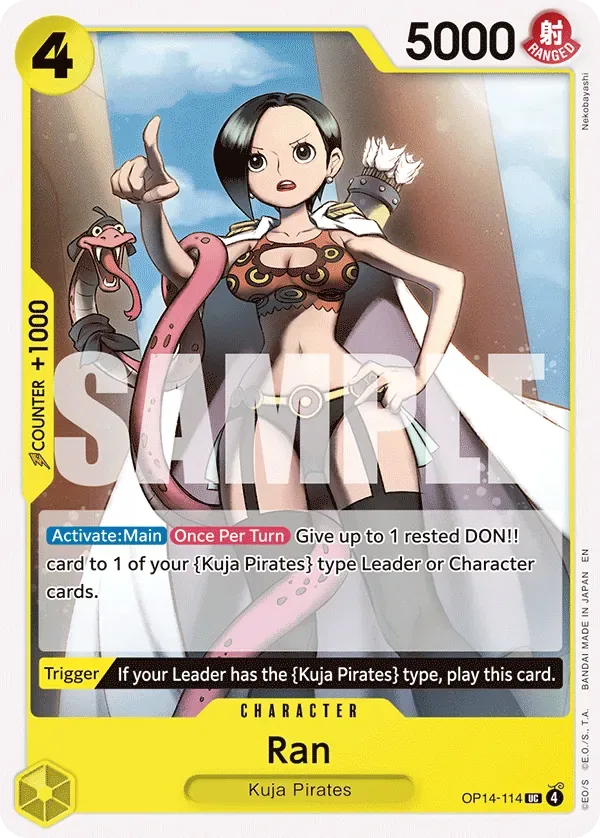 Ran #OP14-114 The Azure Sea's Seven One Piece card