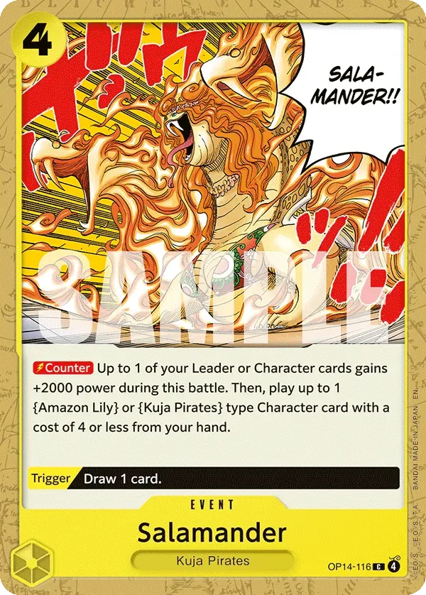 Salamander #OP14-116 The Azure Sea's Seven One Piece card