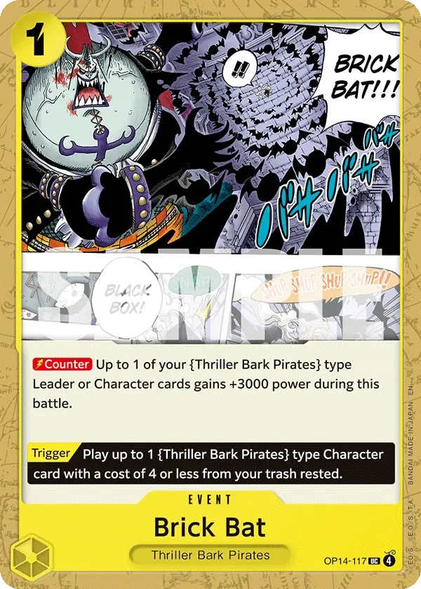Brick Bat #OP14-117 The Azure Sea's Seven One Piece card