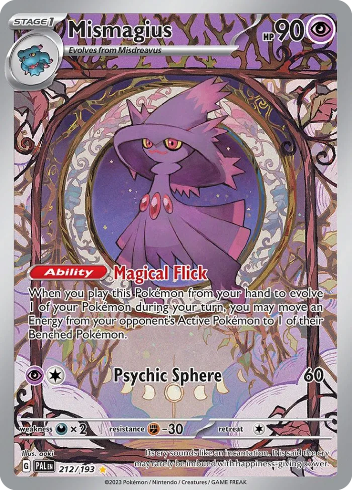 Mismagius #212 Paldea Evolved Pokemon card