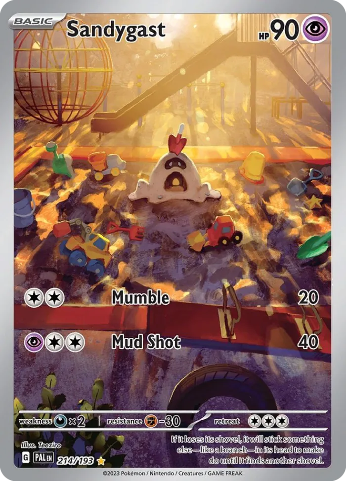 Sandygast #214 Paldea Evolved Pokemon card