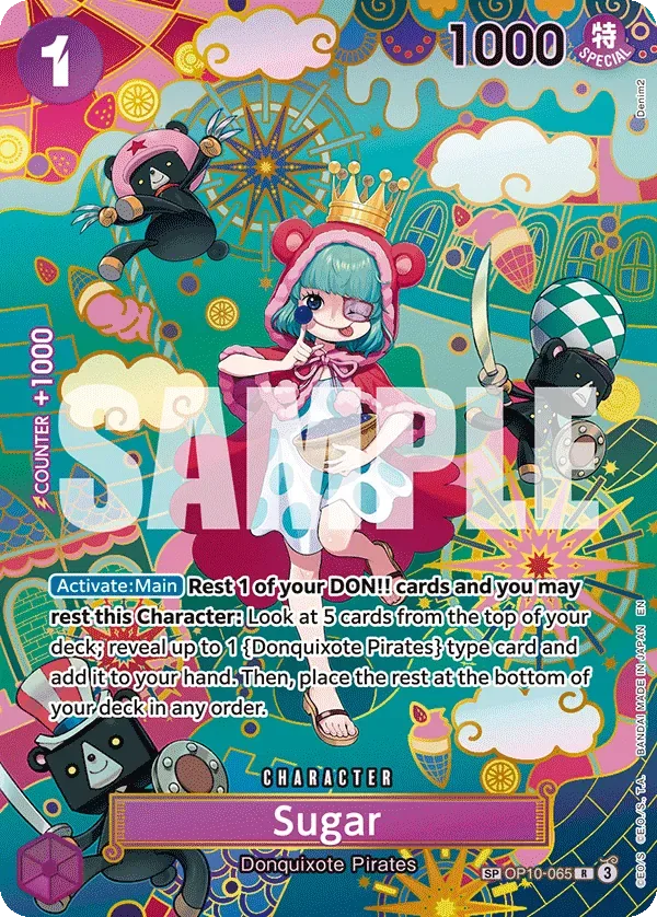Sugar #OP10-065 The Azure Sea's Seven One Piece card