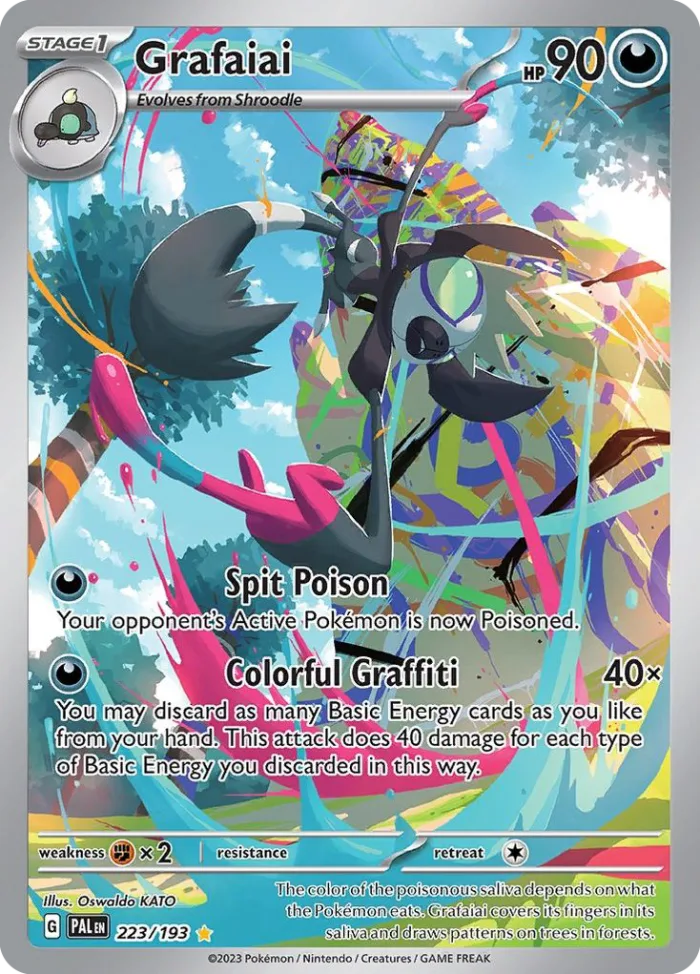 Grafaiai #223 Paldea Evolved Pokemon card