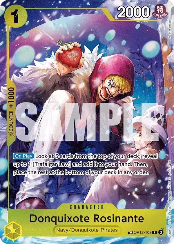 Donquixote Rosinante #OP12-108 The Azure Sea's Seven One Piece card