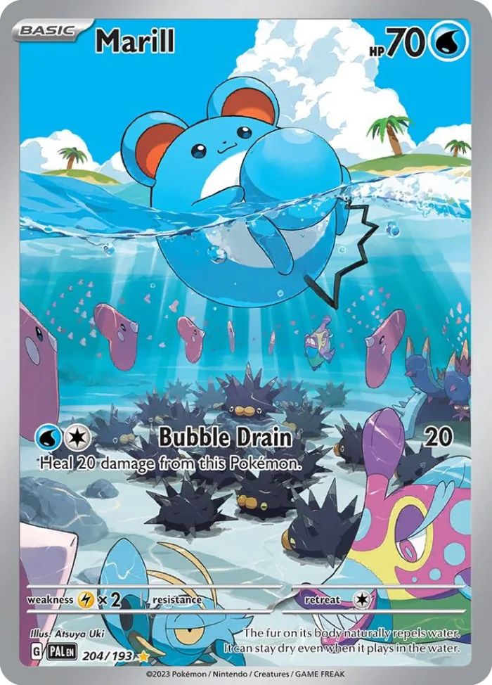 Marill #204 Paldea Evolved Pokemon card