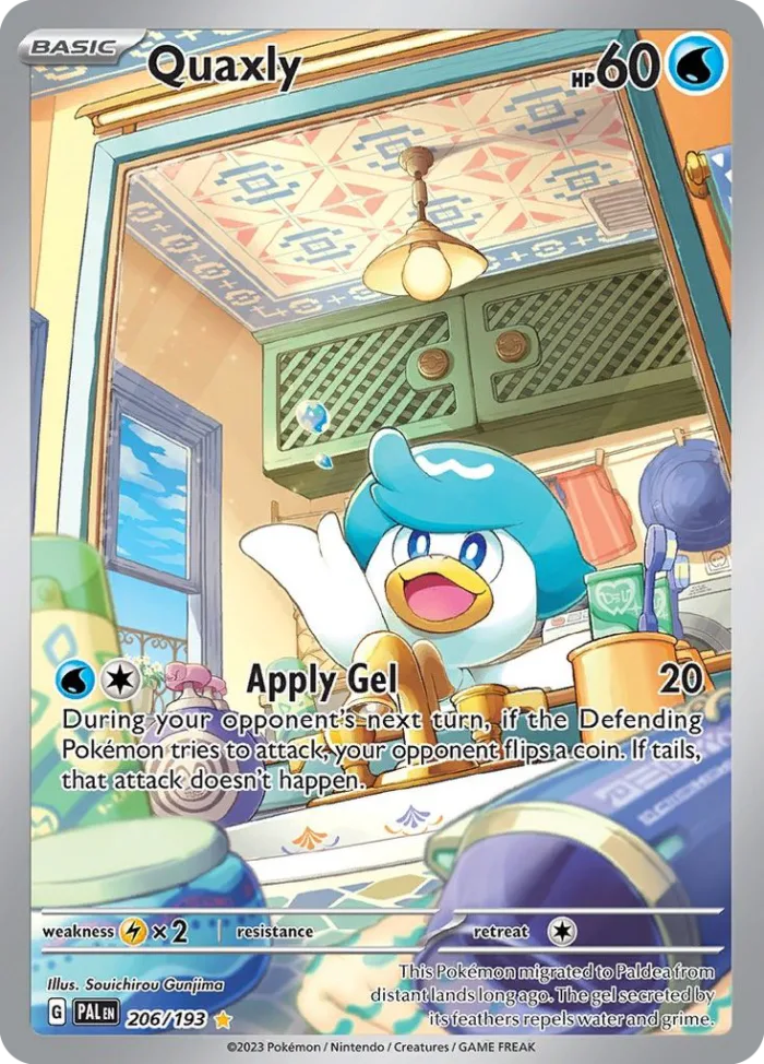 Quaxly #206 Paldea Evolved Pokemon card