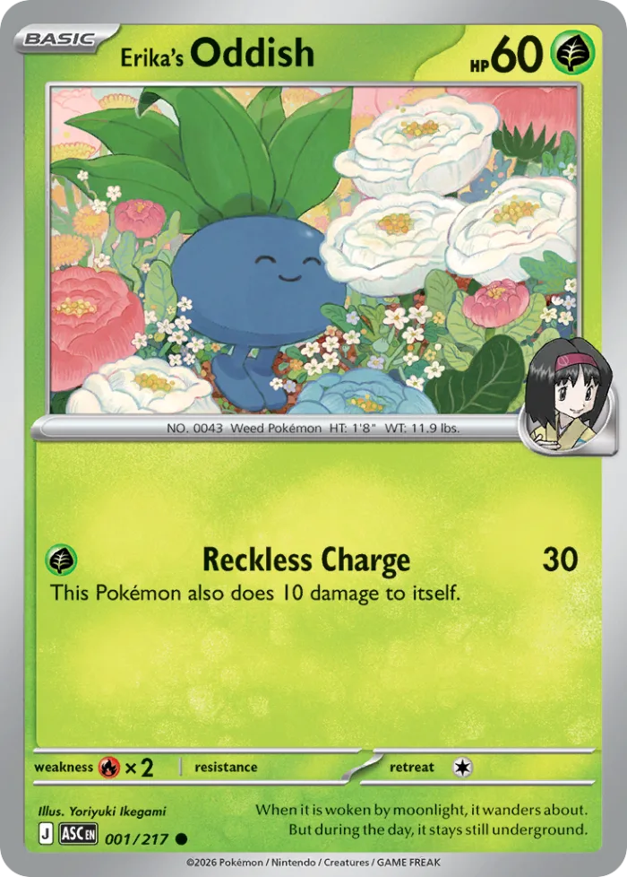 Erika's Oddish #1 Ascended Heroes Pokemon card