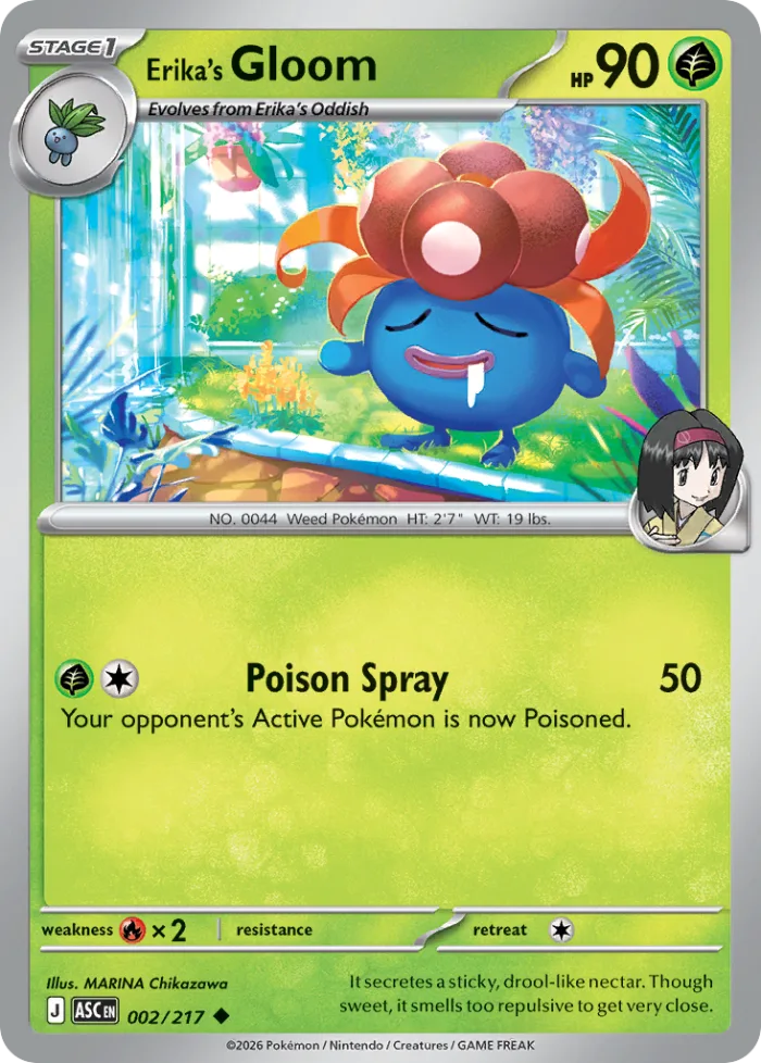 Erika's Gloom #2 Ascended Heroes Pokemon card