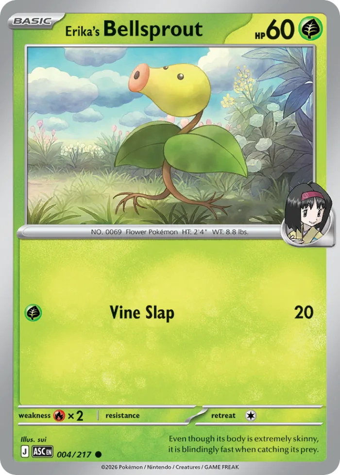 Erika's Bellsprout #4 Ascended Heroes Pokemon card