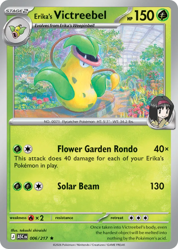Erika's Victreebel #6 Ascended Heroes Pokemon card