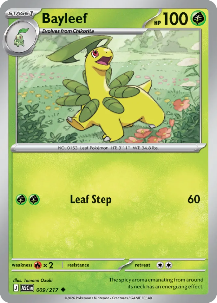 Bayleef #9 Ascended Heroes Pokemon card