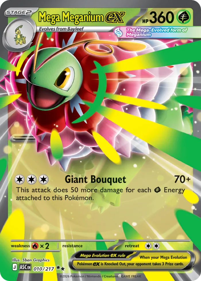 Mega Meganium ex #10 Ascended Heroes Pokemon card
