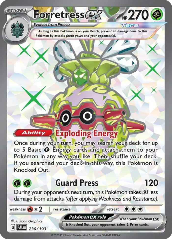 Forretress ex #230 Paldea Evolved Pokemon card