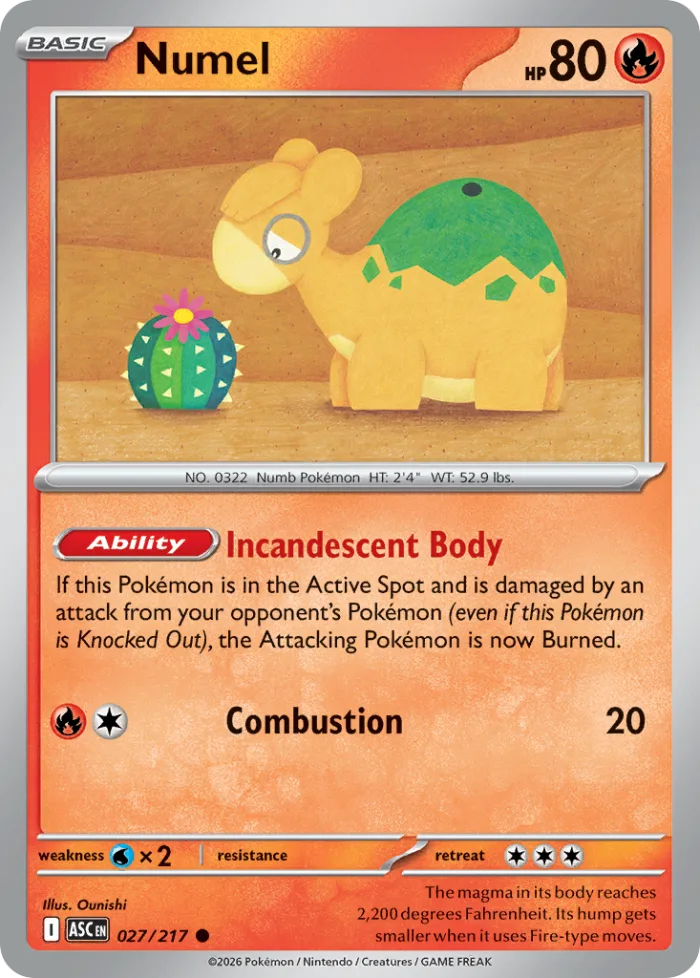 Numel #27 Ascended Heroes Pokemon card