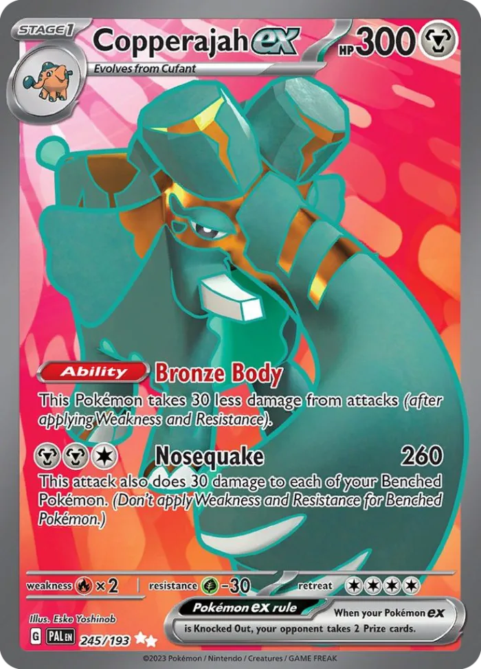 Copperajah ex #245 Paldea Evolved Pokemon card