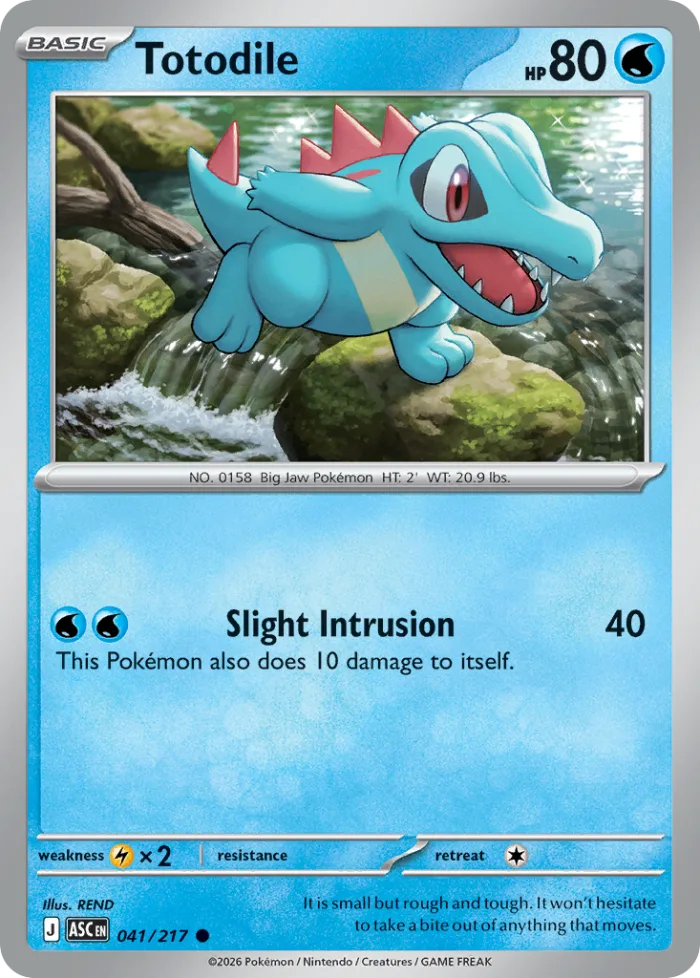 Totodile #41 Ascended Heroes Pokemon card