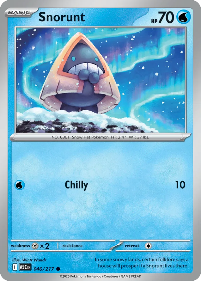 Snorunt #46 Ascended Heroes Pokemon card
