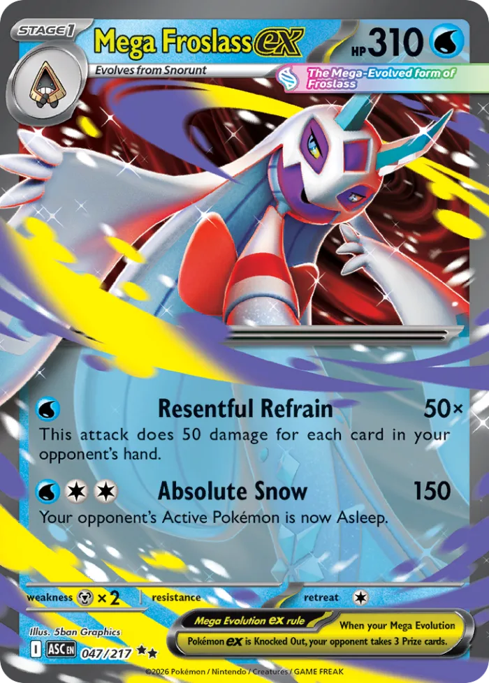 Mega Froslass ex #47 Ascended Heroes Pokemon card