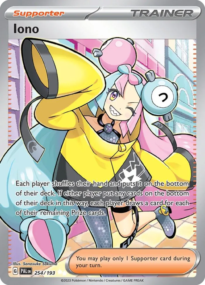 Iono #254 Paldea Evolved Pokemon card