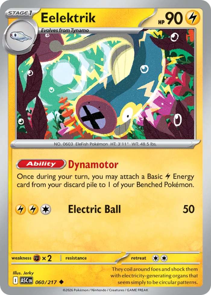 Eelektrik #60 Ascended Heroes Pokemon card