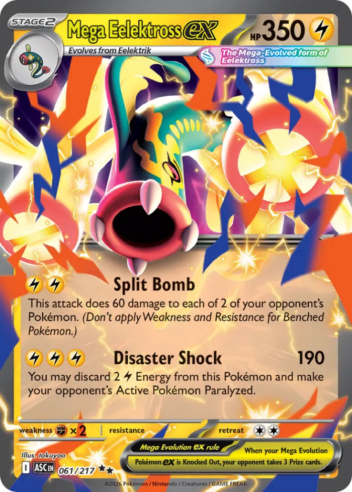 Mega Eelektross ex #61 Ascended Heroes Pokemon card