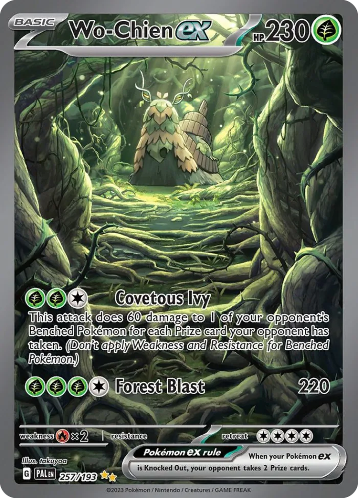 Wo-Chien ex #257 Paldea Evolved Pokemon card
