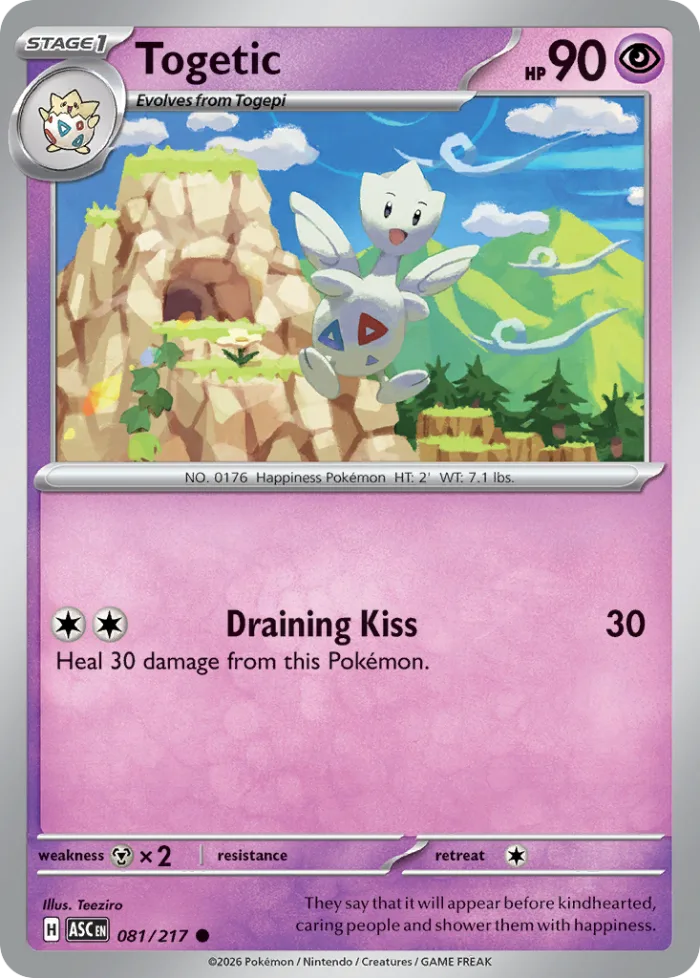 Togetic #81 Ascended Heroes Pokemon card