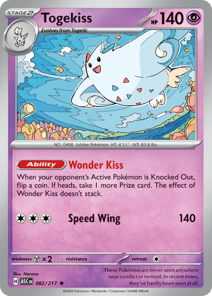 Togekiss #82 Ascended Heroes Pokemon card