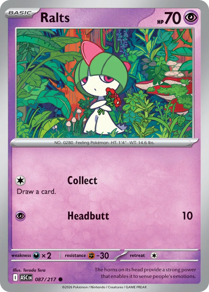 Ralts #87 Ascended Heroes Pokemon card
