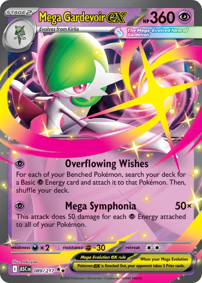 Mega Gardevoir ex #89 Ascended Heroes Pokemon card