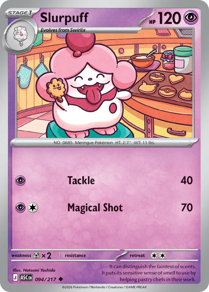 Slurpuff #94 Ascended Heroes Pokemon card