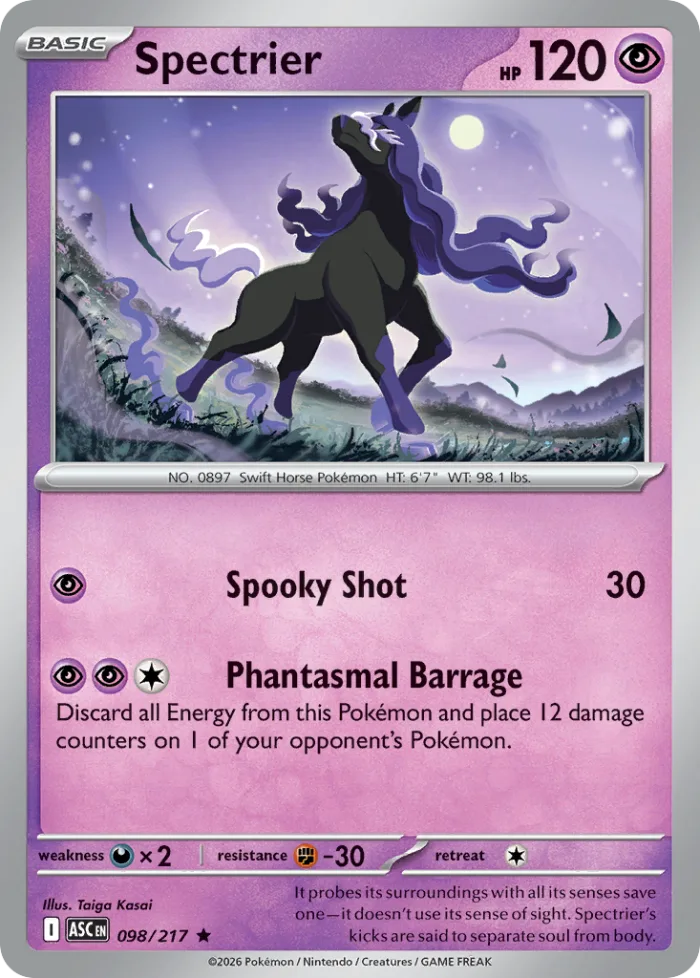 Spectrier #98 Ascended Heroes Pokemon card