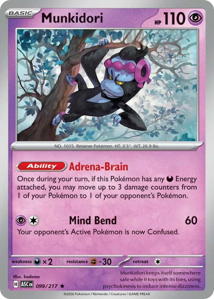 Munkidori #99 Ascended Heroes Pokemon card