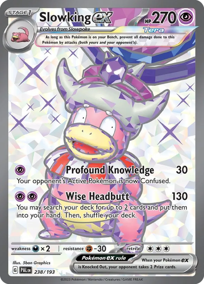 Slowking ex #238 Paldea Evolved Pokemon card