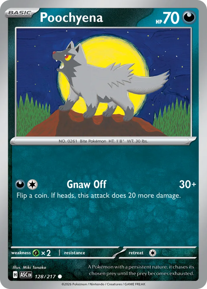 Poochyena #128 Ascended Heroes Pokemon card