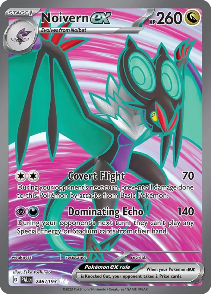 Noivern ex #246 Paldea Evolved Pokemon card