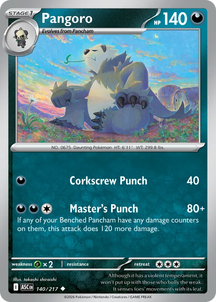 Pangoro #140 Ascended Heroes Pokemon card