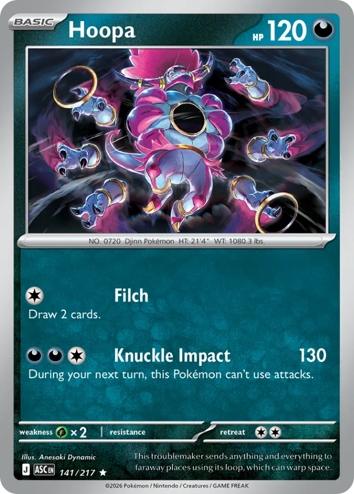 Hoopa #141 Ascended Heroes Pokemon card