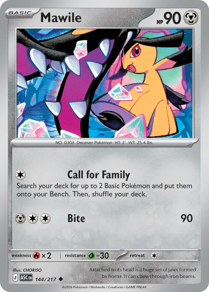 Mawile #144 Ascended Heroes Pokemon card
