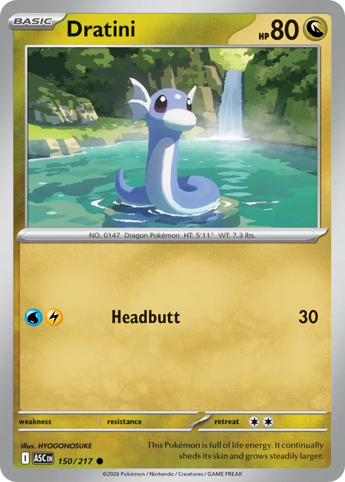 Dratini #150 Ascended Heroes Pokemon card