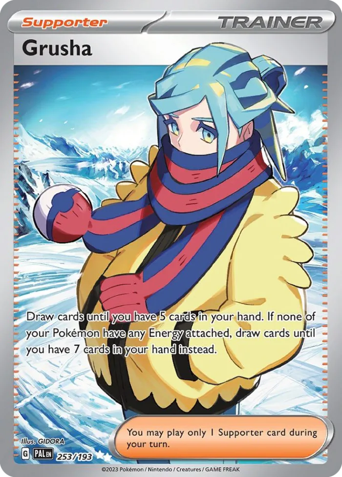 Grusha #253 Paldea Evolved Pokemon card