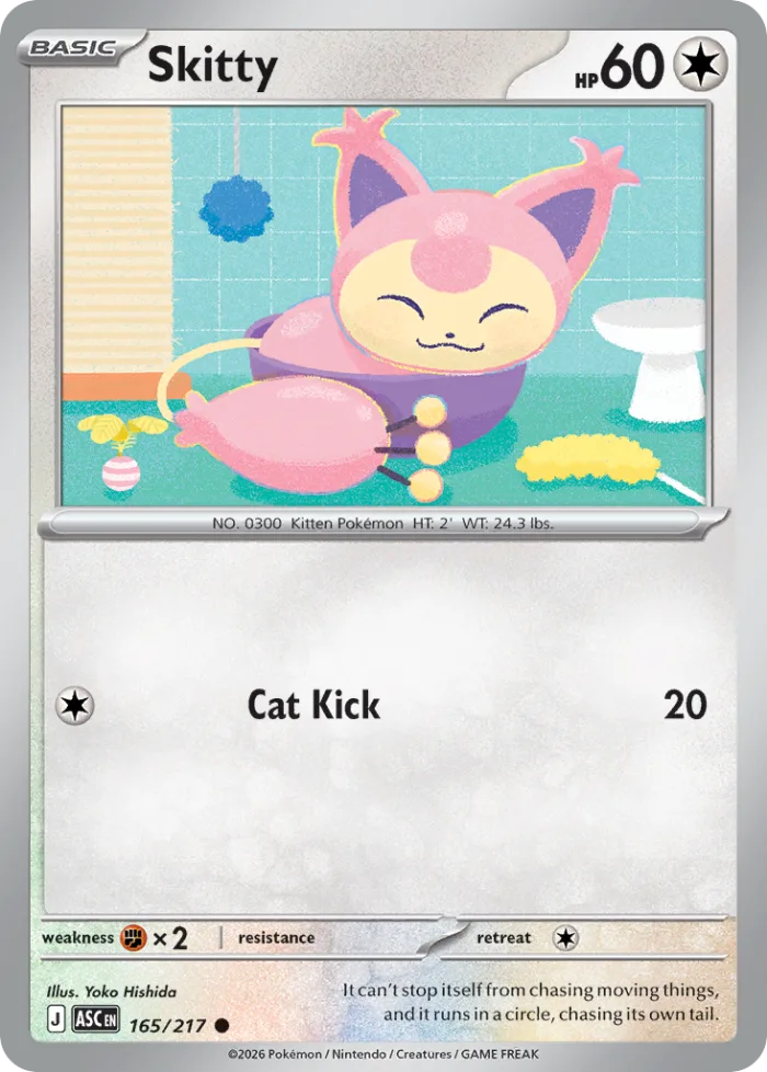 Skitty #165 Ascended Heroes Pokemon card