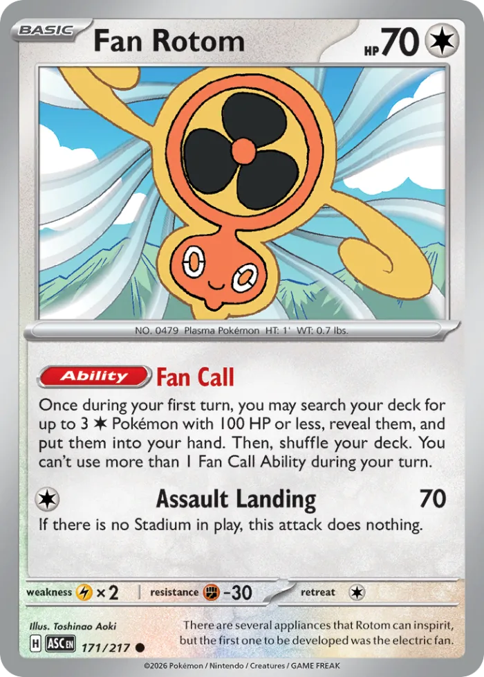 Fan Rotom #171 Ascended Heroes Pokemon card