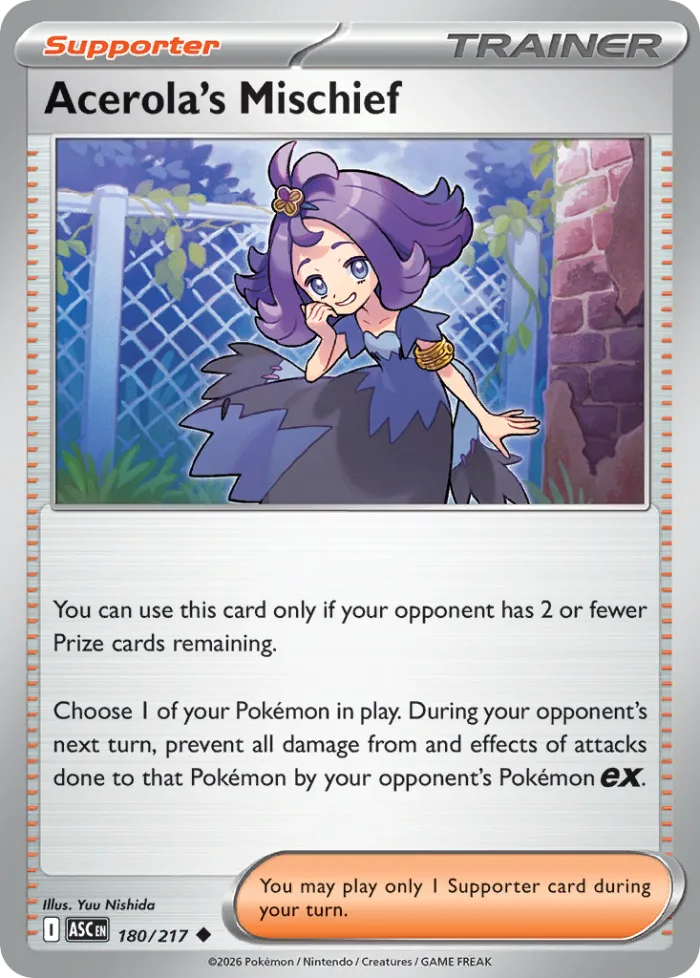 Acerola's Mischief #180 Ascended Heroes Pokemon card